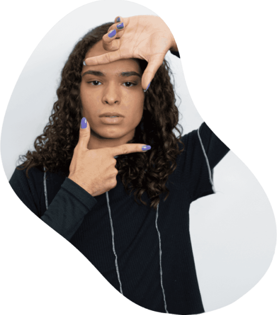 Pessoa representando a diversidade no trabalho